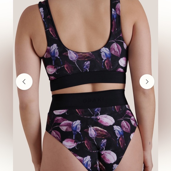 Oraki Happy Vibe Swim Top and Bottoms in Rosebud Print - Picture 2 of 7